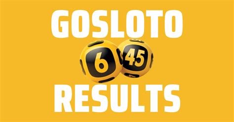 gosloto morning results 6/45 morning results today 2022